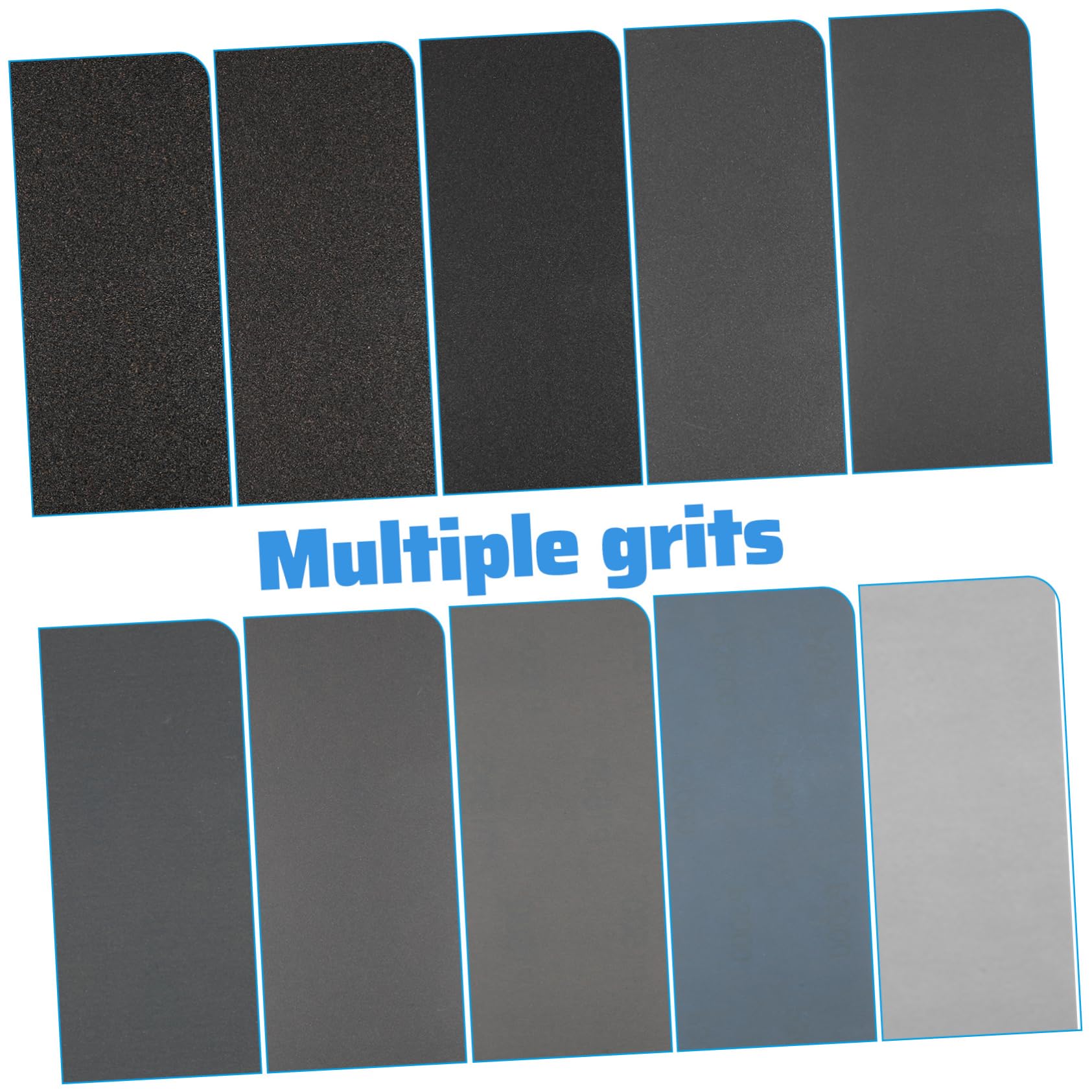 Veemoon 100pièces Papier Abrasif Étanche Et Sec Feuilles De Ponçage Pour Finitions De Meubles Polissage Automobile Grits Assortiment De Grain