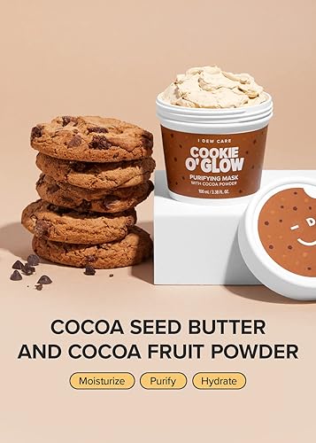 Miniatura 2 de I DEW CARE Mascarilla Wash-Off - Cookie O' Glow  Hidratante y purificante para piel seca con mantequilla de semillas de cacao, 3.38 onzas