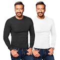 Amul Comfy Men's Parka Round Neck Full sleeve Top and Pant|Super Combed Cotton Rich Regular Fit Body Warmer Thermal Set 