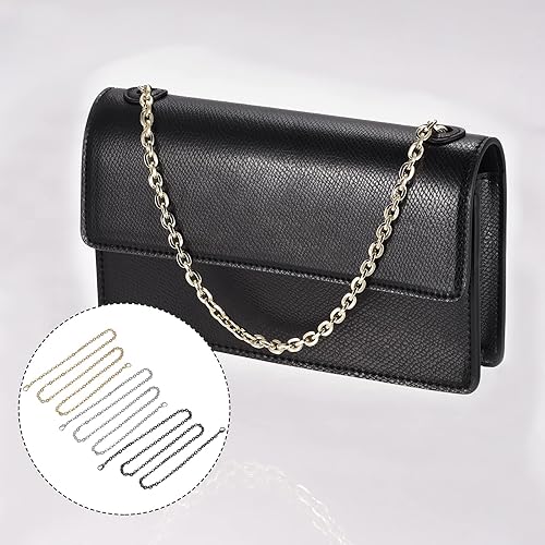 Miniatura 6 de uxcell Correa de cadena para bolso, 3 piezas de 43 x 0.22 pulgadas, correa de cadena plana de hierro, cadenas de hombro, correa de repuesto para