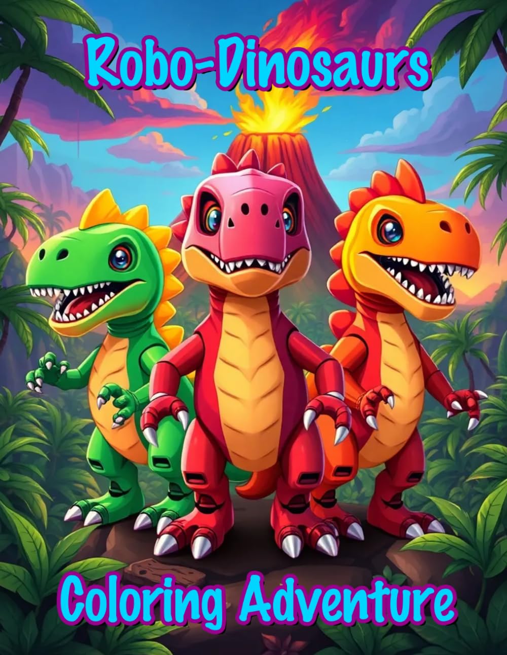 Robo-Dinosaurs Coloring Adventure