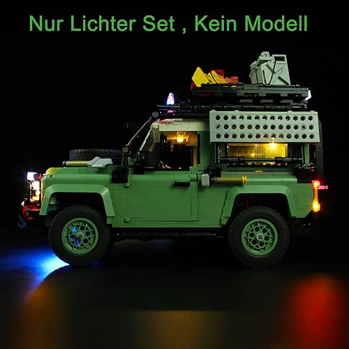 Miniatura 2 de ANGFJ Kit de iluminación LED para Lego 10317 Land Rover Classic Defender 90 juegos de luces (no incluye juego de Lego)