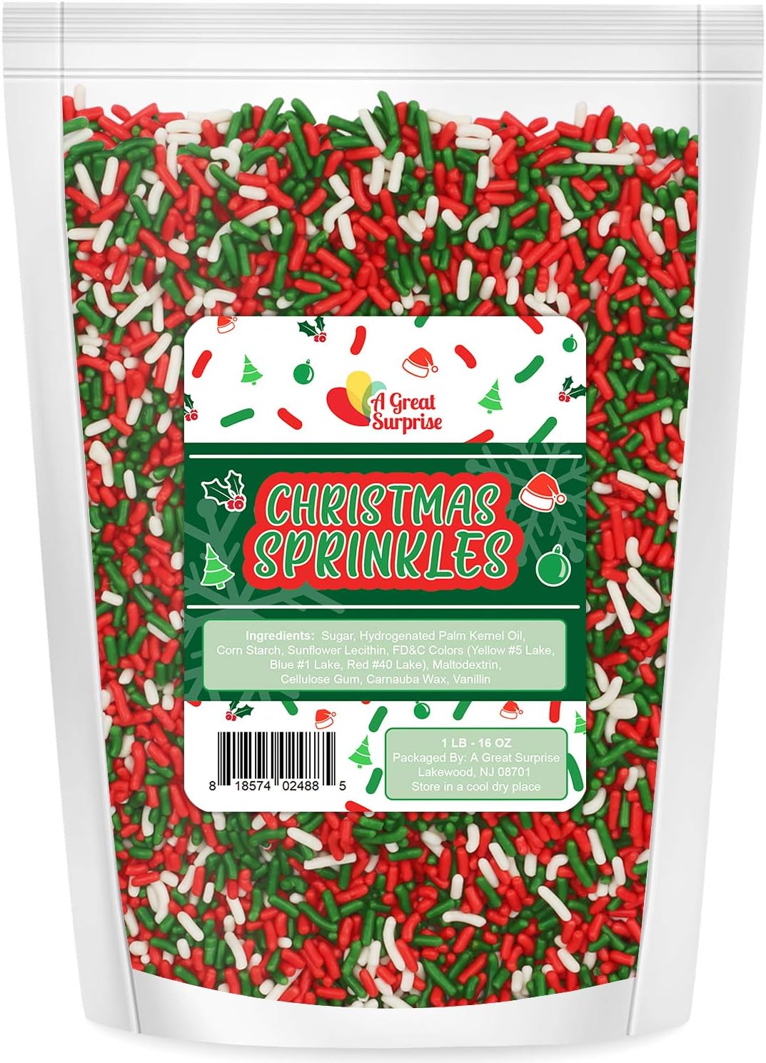 Amazon.com: Wilton Bulk Nonpareils Christmas Sprinkles : Grocery ...