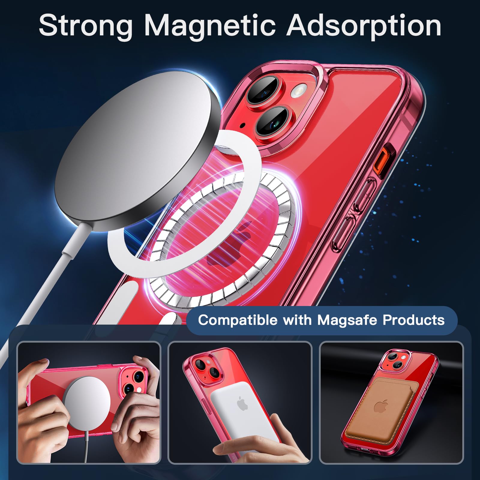 Amazon.co.jp: JETech 5 in 1 iPhone 14 Plus 6.7 インチ用 マグネット