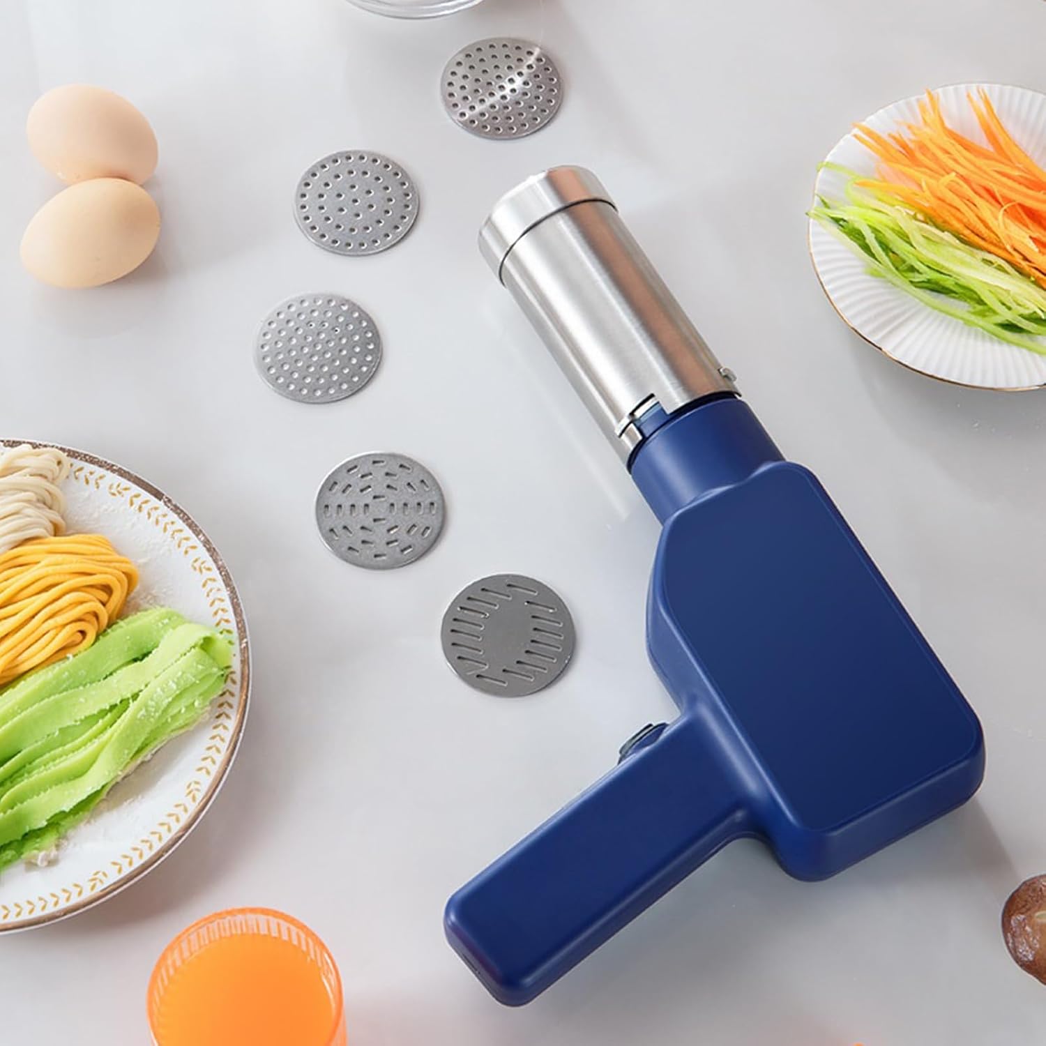 Electric Cordless Pasta Maker 1500Mah Charging Portable Pasta Press Home Appliances Home Breakfast Intelligent Maker Electric Noodles Press