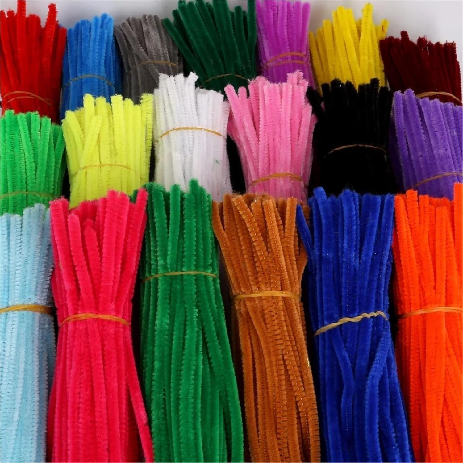 Łodygi szenilowe, środki do czyszczenia rur 100 szt. Wielokolorowe łodygi szenilowe do majsterkowania(Color 9)