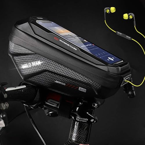 Miniatura 4 de Bolsa de manillar de bicicleta, resistente al agua, para marco de bicicleta, bolsa de tubo superior, bolsa de manillar de ciclismo, soporte para