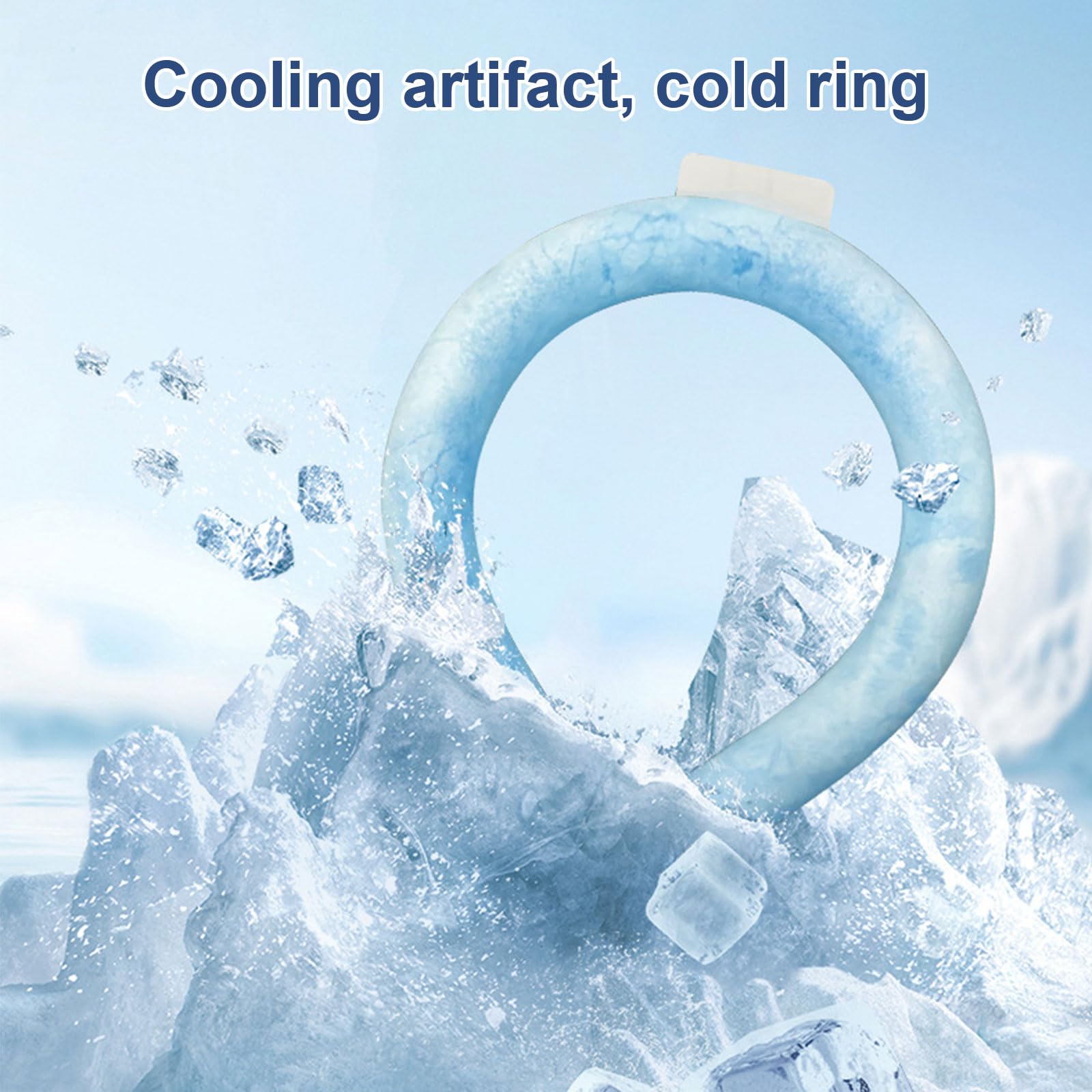 Tubo di Raffreddamento del Collo,Tubo di Ghiaccio del Collo Fisico 18°C Dispositivo di Raffreddamento, Reusable Cooling Ring, Raffreddatore Veloce