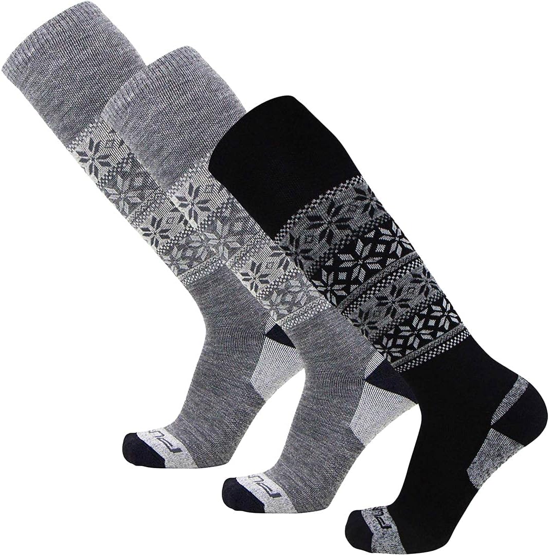 Pure Athlete Alpaca Ski Socks – Men Warm Wool Sock, Women Skiing, Snowboarding : Sports & Outdoors