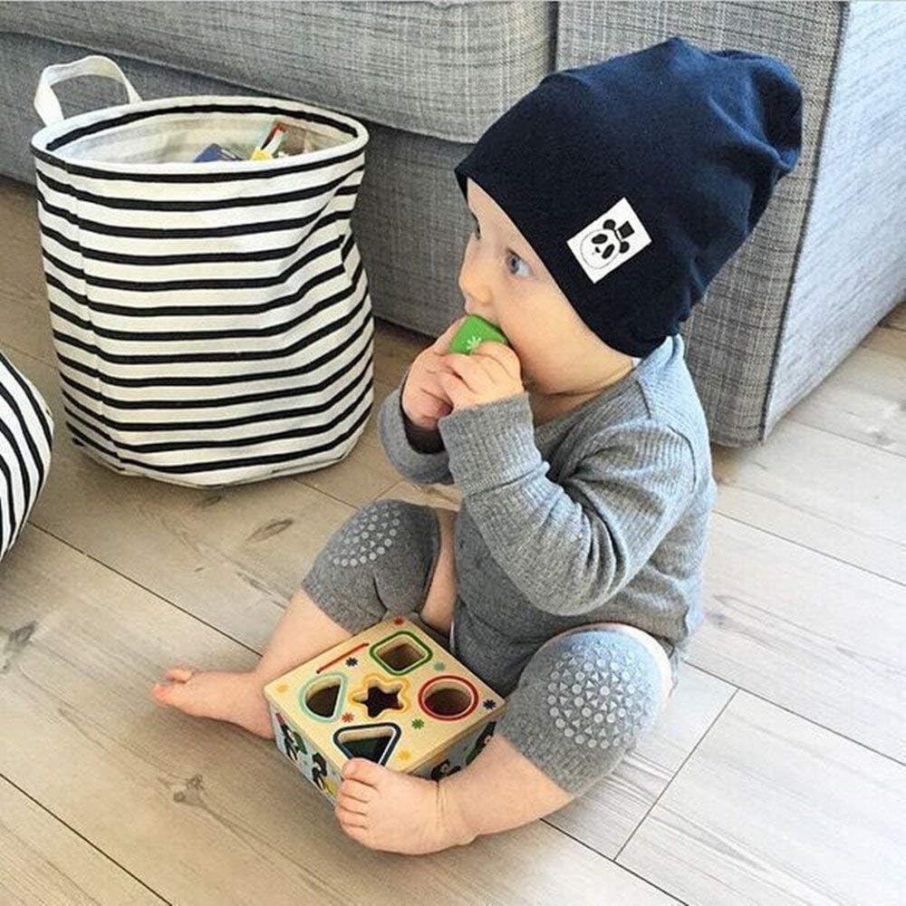 Toywale Baby Knee Pads for Crawling, Anti-Slip Padded Stretchable Elastic Cotton Soft Breathable Comfortable Knee Cap Elbow Safety Protector