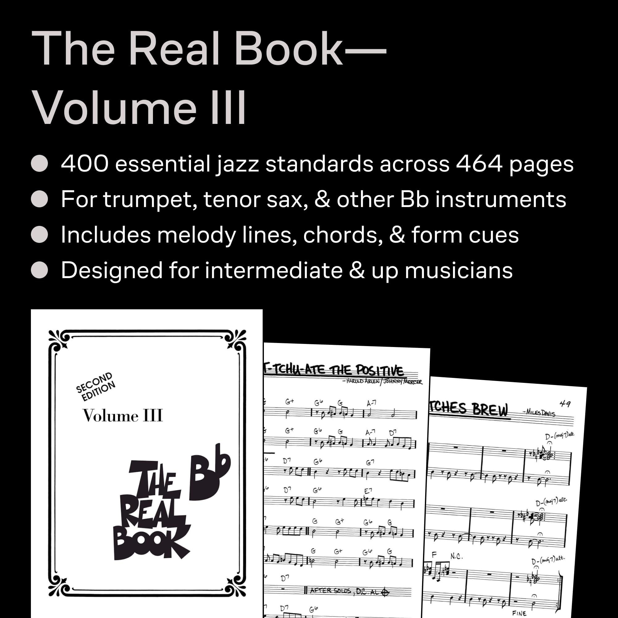 The real book - volume iii (2nd ed.) si bemol instruments