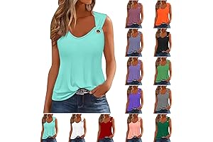 Pallets of Returned Wholesale Clothes Tank Tops: Metal Buckle Collar Shoulder Notched Neck Spaghetti Strap