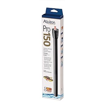 Aqueon 100532085 Pro Aquarium Heater, 150W, Black