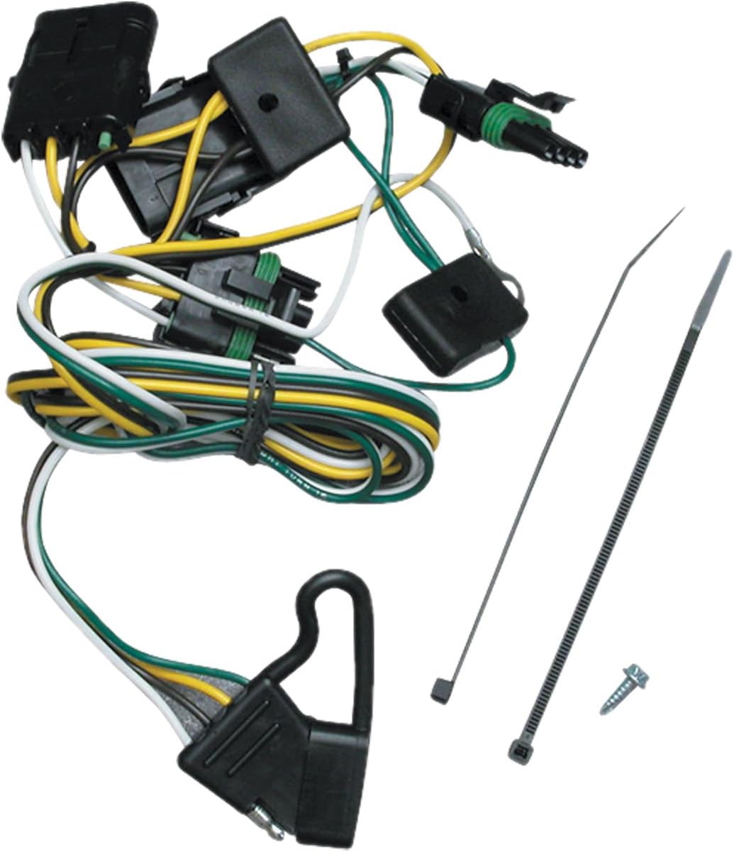 TEKONSHA 118356 T-One® T-Connector Harness, 4-Way Flat, Compatable with 1997-1997 Jeep TJ, 1991-1997 Jeep Wrangler Black