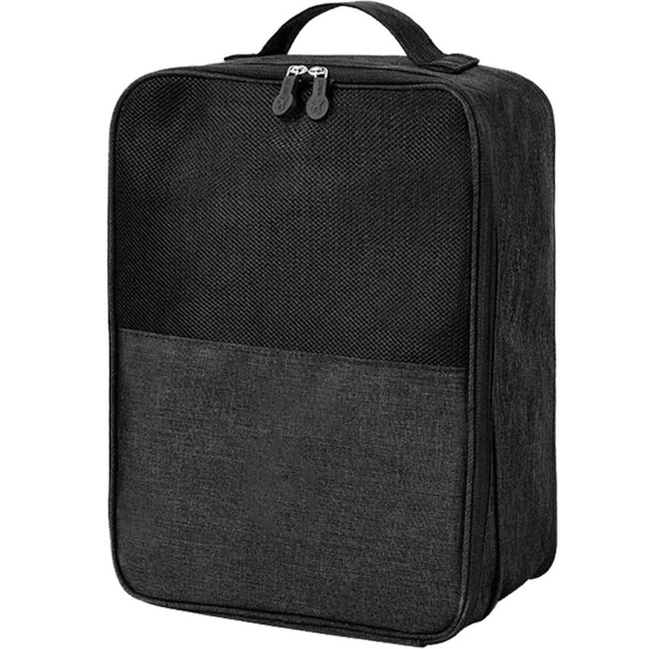 Reiseschuhtasche Praktisch und Leicht mit Großem Fassungsvermögen aus Gewebe und Multifunktionalem Schuh Organizer in Schwarz für Reisen