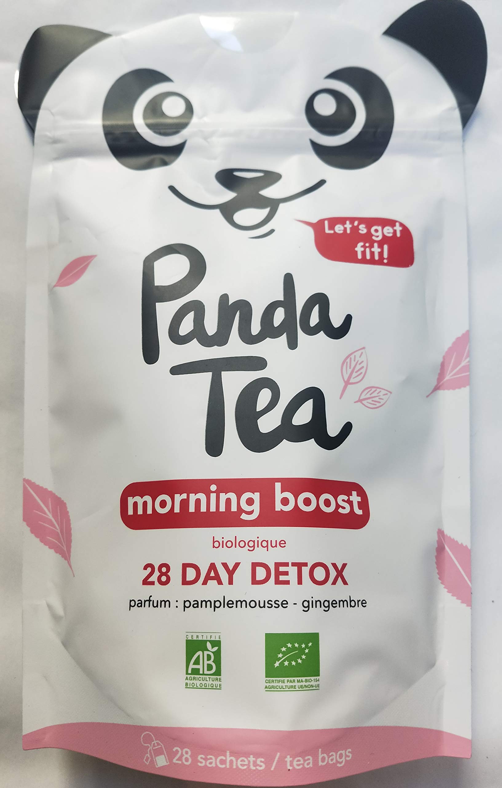 Panda Morning Boost (Thé Vert, Maté Gingembre, Rooibos Ortie, Feuilles De Mûre...) , 28 Unité (Lot 1)