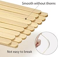 Vista 4 de 100 piezas de agitadores de café de bambú envueltos individualmente – Palitos para remover café de 5.5 pulgadas, palitos para remover para la barra