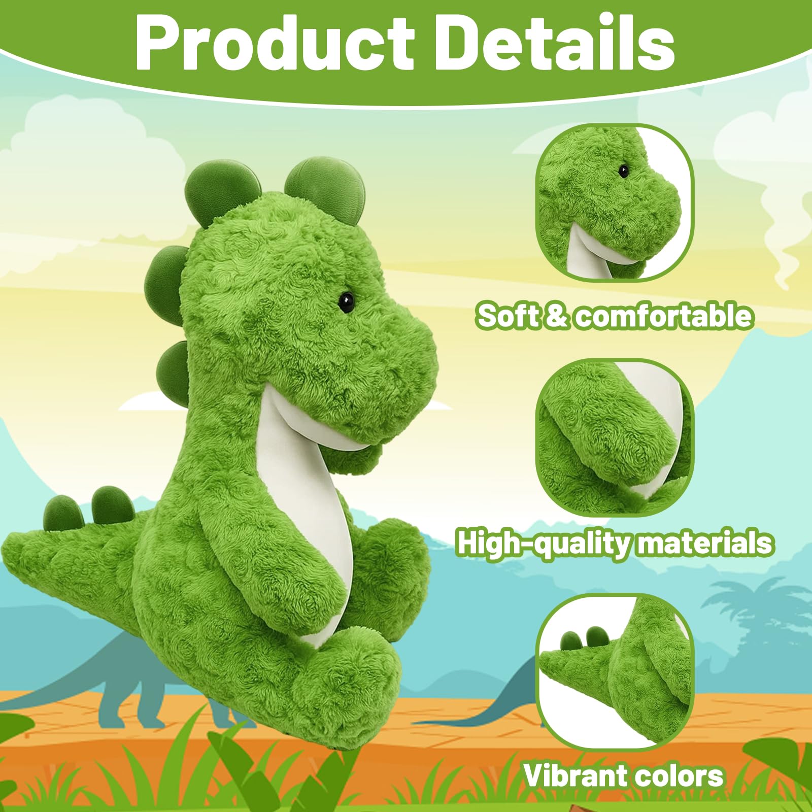Dinosaur Teddy, Soft And Durable 20cm Dinosaur Plush, Unique Dragon Teddy Design, for Friends Girlfriend And Collectors - Image 3