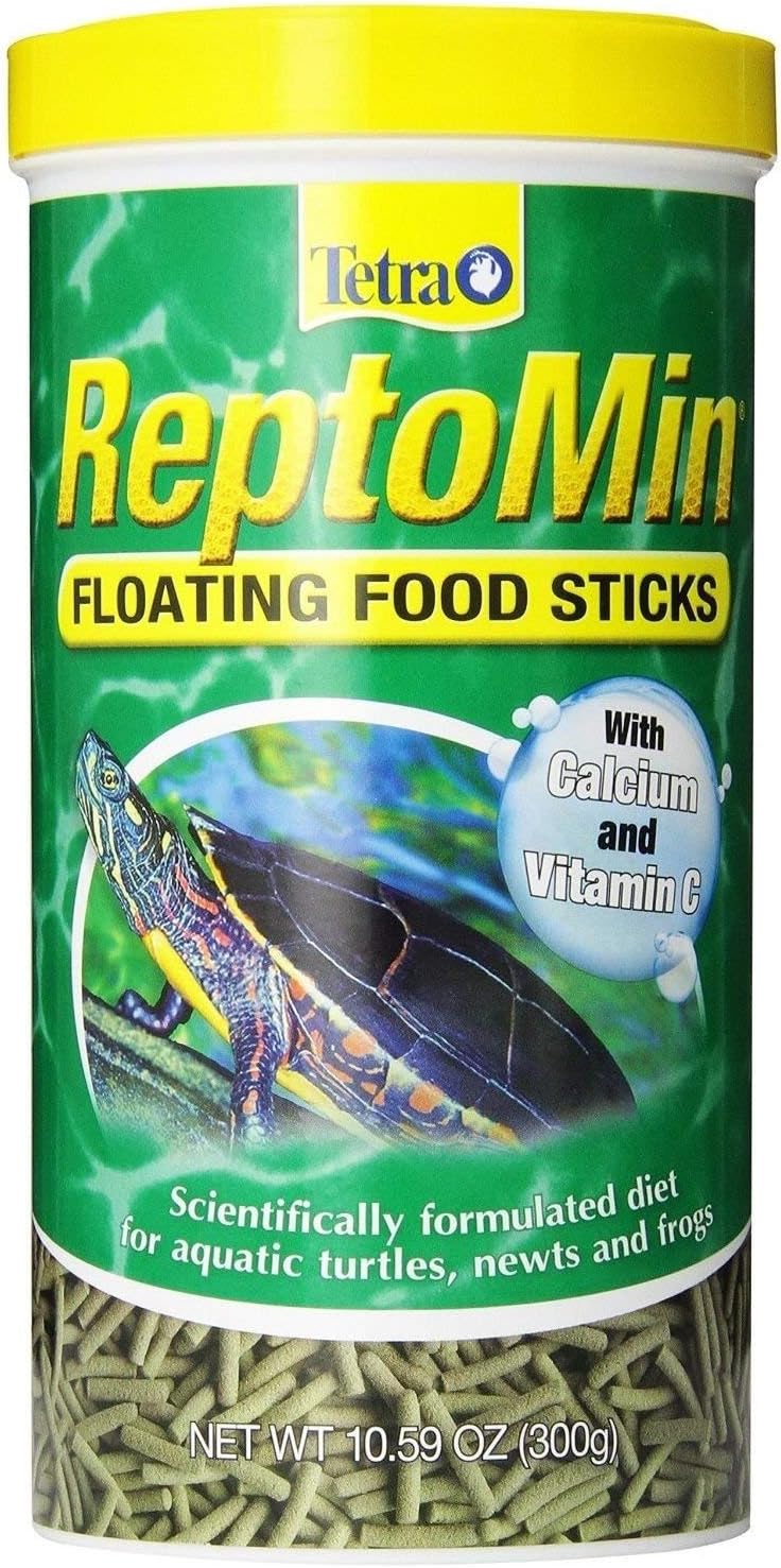 Tetra ReptoMin Aquatic Turtle, Newt and Frog Reptile Floating Food Sticks,10.59 Ounce
