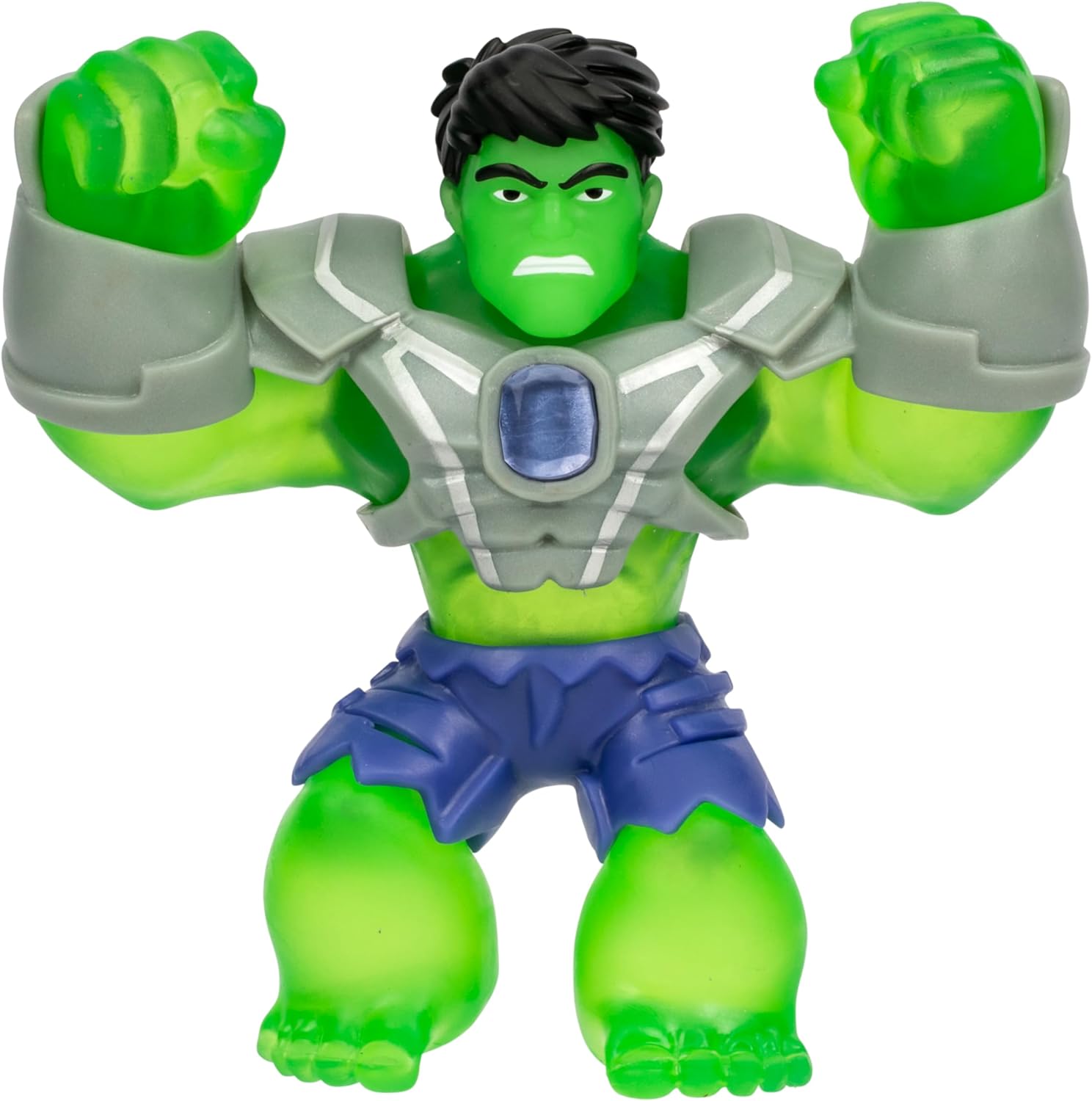 Heroes of Goo Jit Zu Marvel Infinity Armor Hulk, Stretchy Action Figure, Super Stretchy with Unique Squishy Power Gel Filling, Collect All 3