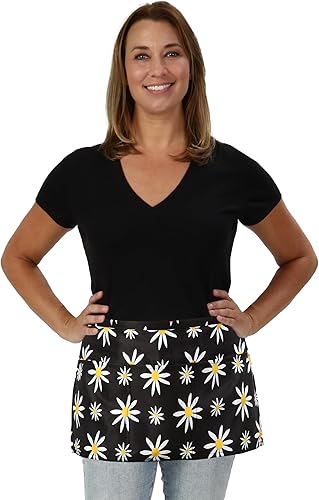 Miniatura 2 de Plum Hill Lindo delantal con bolsillos  Delantal de camarera para servidores  Delantal para profesores con 3 bolsillos