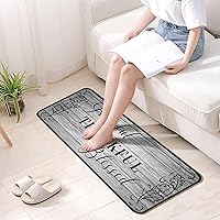 Vista 6 de Grateful Thankful Blessed Kitchen Rugs Set of 2 Grey Non-Slip Kitchen Rug and Mat Cushioned Comfort Kitchen Standing Rug for Kitchen Floor Farmhouse