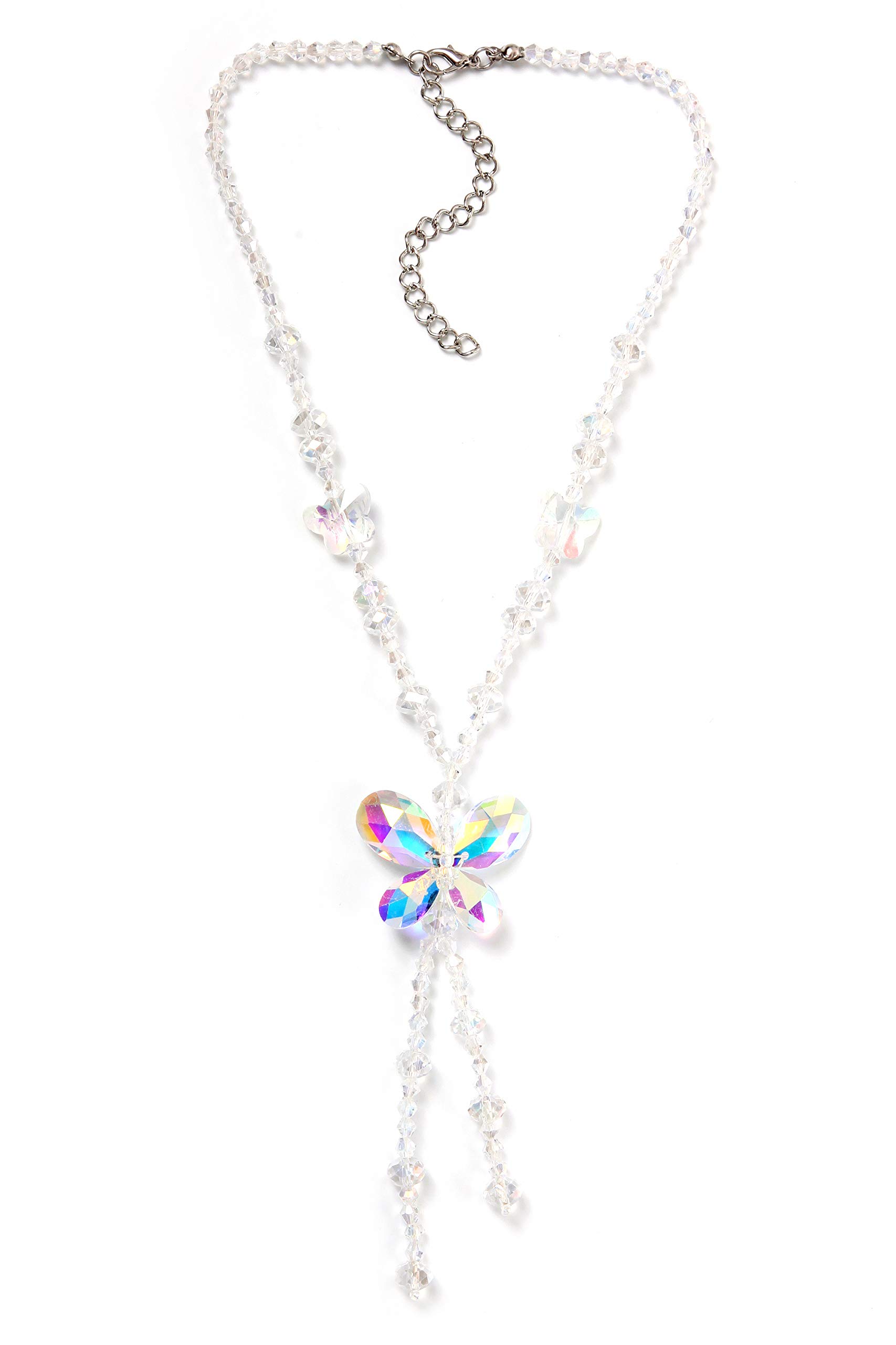 collezione alessandro Short Necklace Burga with Glass Butterfly