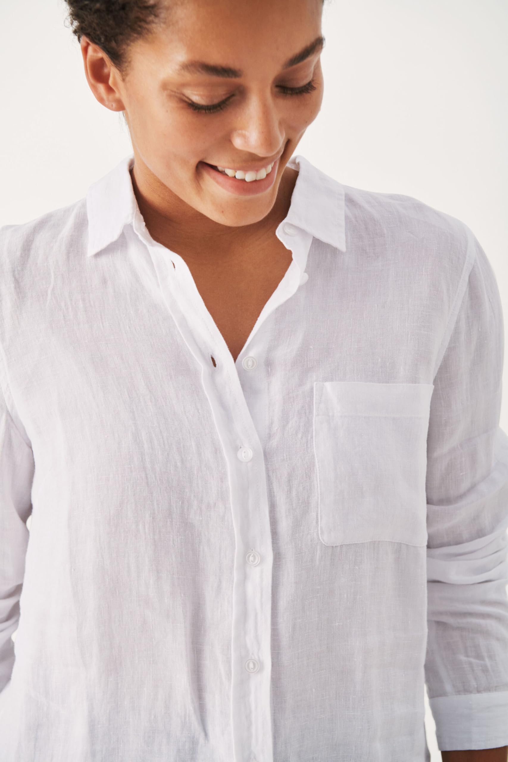 Part Two Women's Button Up Regular Fit Long Sleeves Shirt Collar Femme