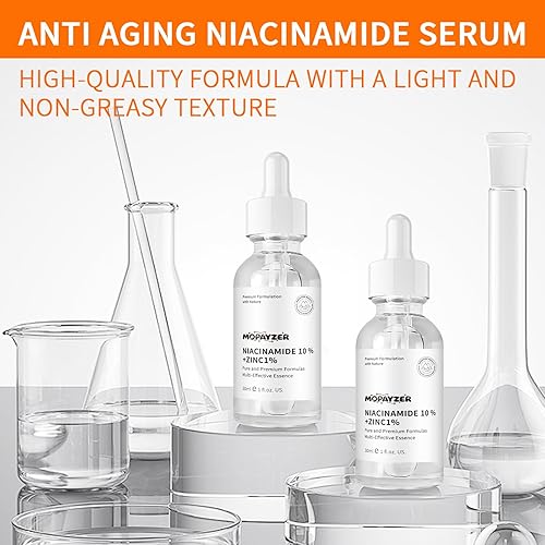 Miniatura 3 de Suero de niacinamida 10% + 1% de zinc, suero de niacinamida antienvejecimiento para cara, 1 suero facial hidratante para todo tipo de piel, cuidado