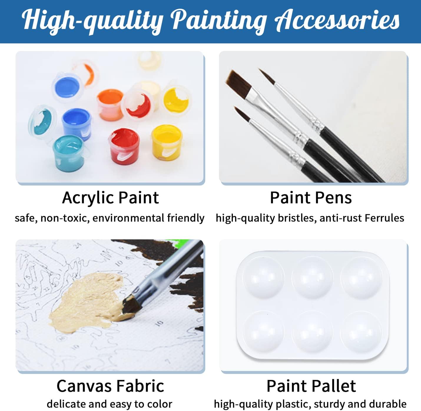 Pre Drawn Paint Canvas Kit for Painting for Adults, 8x10 Stretched Canvas Outline Sip and Paint Party Supplies Acrylic Paint Set for Adult's Christmas Date Night DIY Art