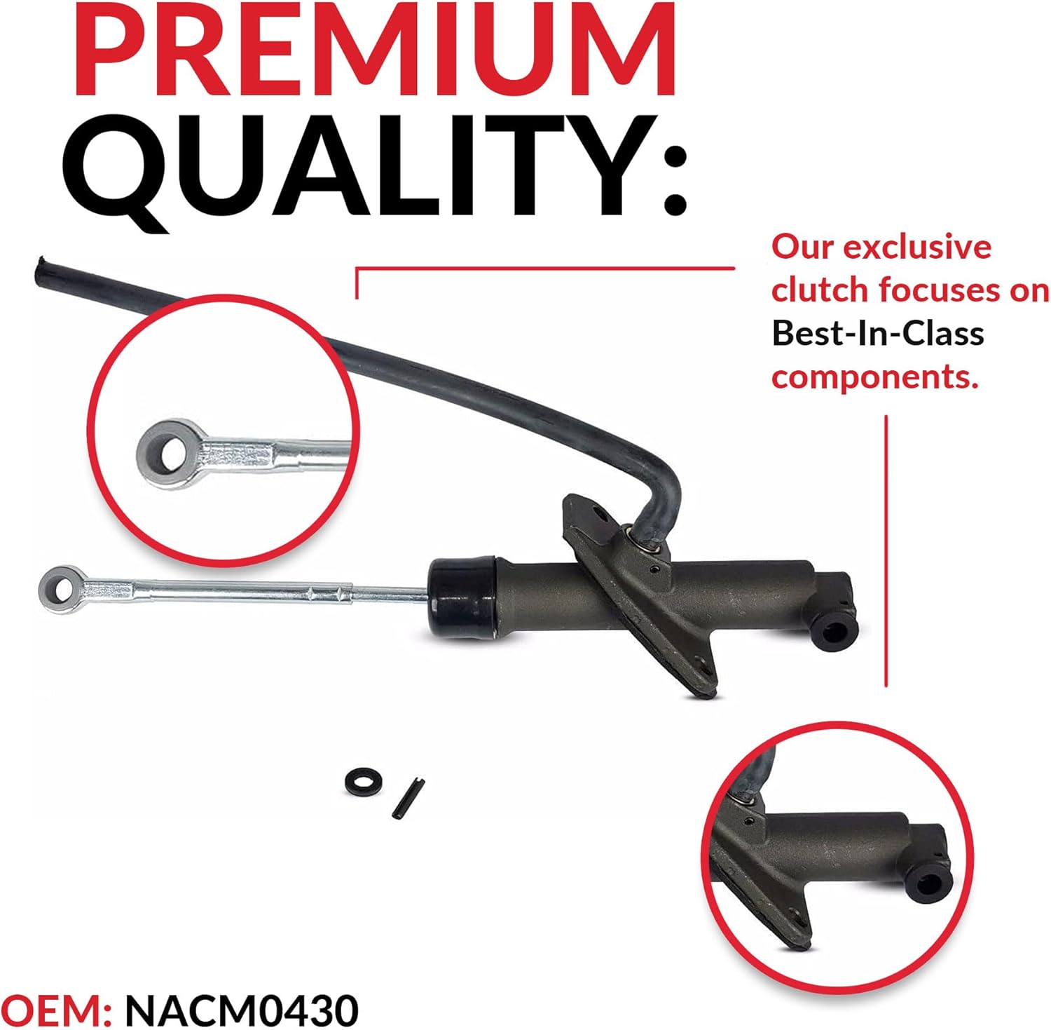 Clutch Master Cylinder compatible with Chevy Camaro Pontiac Firebird Z28 Ss Trans Am Formula Coupe Convertible 2-Door 1998-2002 5.7L V8 Gas Ohv Naturally Aspirated (5.7L Ohv Ls1)