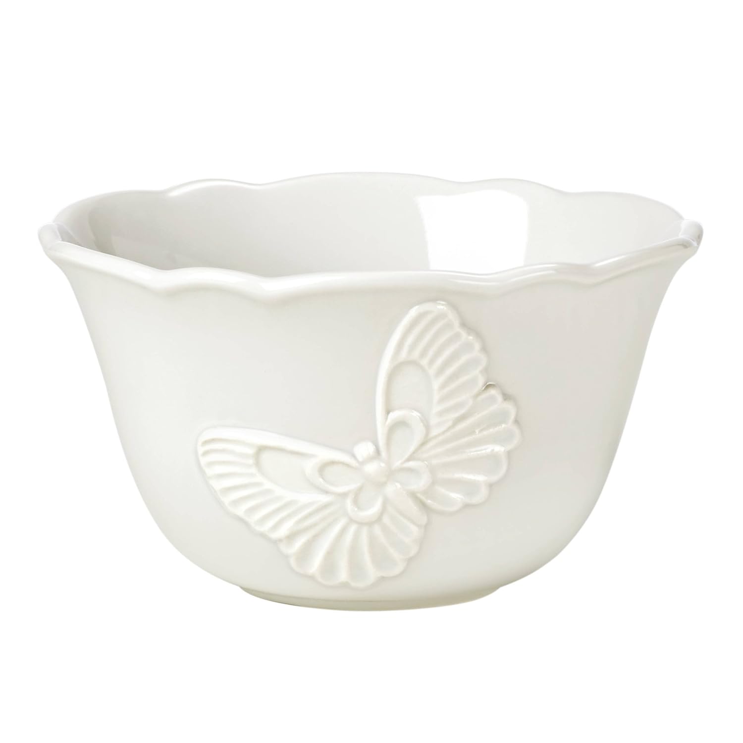 Buy Lenox Butterfly Meadow Carved Vanilla Rice Bowl Online at Low
