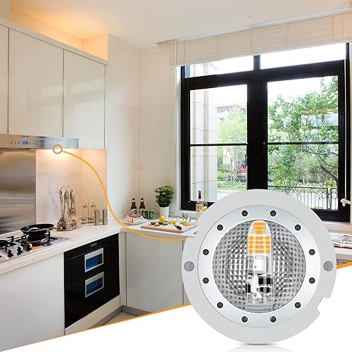 Miniatura 7 de Bombilla LED G4, bombilla de 2 W 12 V G4 bi pines, reemplazo de bombilla halógena G4 de 20 W, blanco cálido 3000 K, sin parpadeo, iluminación de