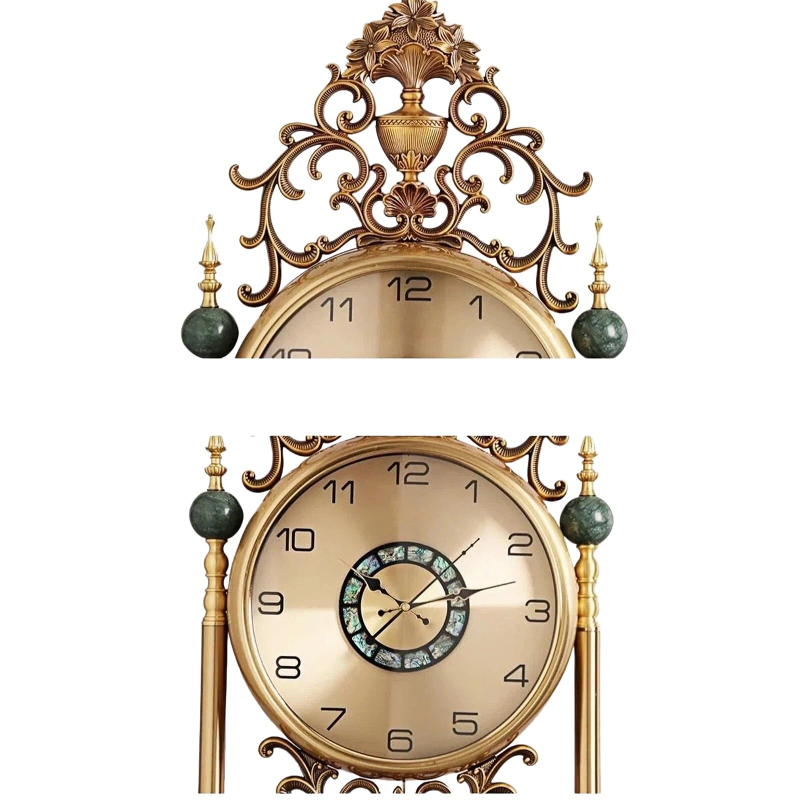 Standuhr Vintage metalowy zegar podłogowy w stylu europejskim salon