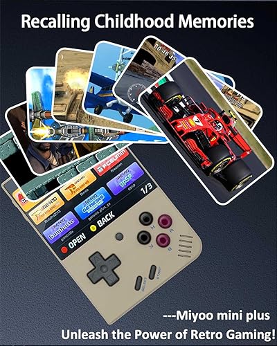 Miniatura 3 de Miyoo Mini Plus, consola de juegos retro con tarjeta TF de 64G, compatible con más de 10000 juegos, emulador de consola de videojuegos portátil
