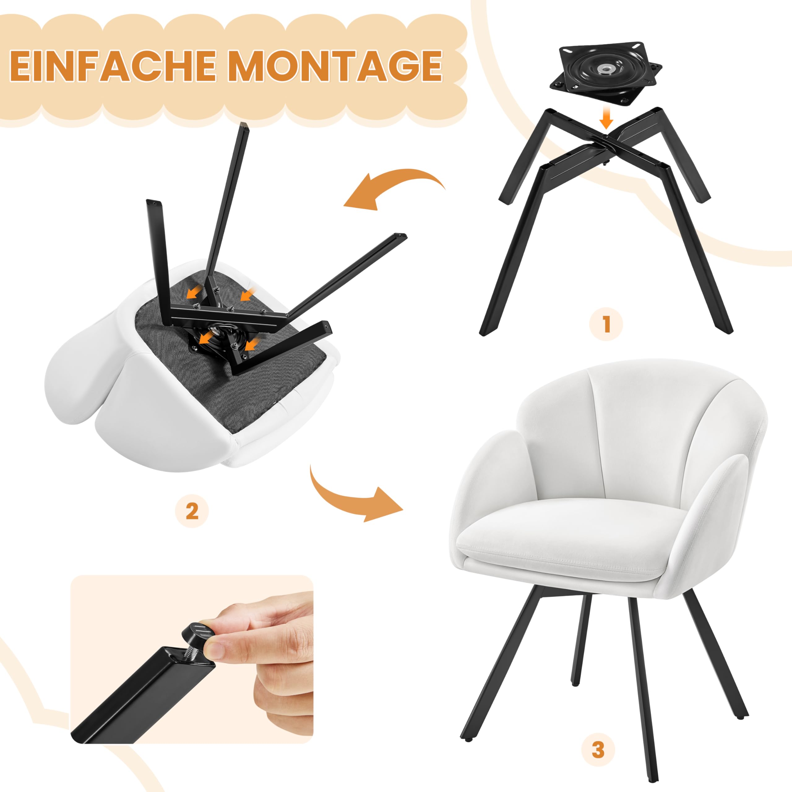 Yaheetech Schreibtischstuhl 360° Drehbar – Bild 9