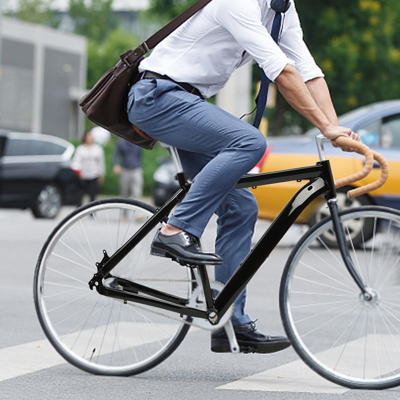 Telaio bicicletta per mountain bike, telaio in lega di alluminio per mountain bike da 26 pollici, telaio fino a 80-120 kg, telaio per bicicletta MTB