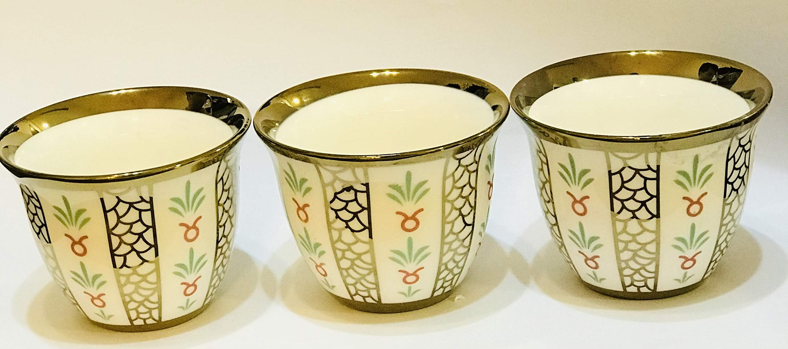 12 -Piece Arabic Coffee Cup Set Gahwa cup 30centimeter