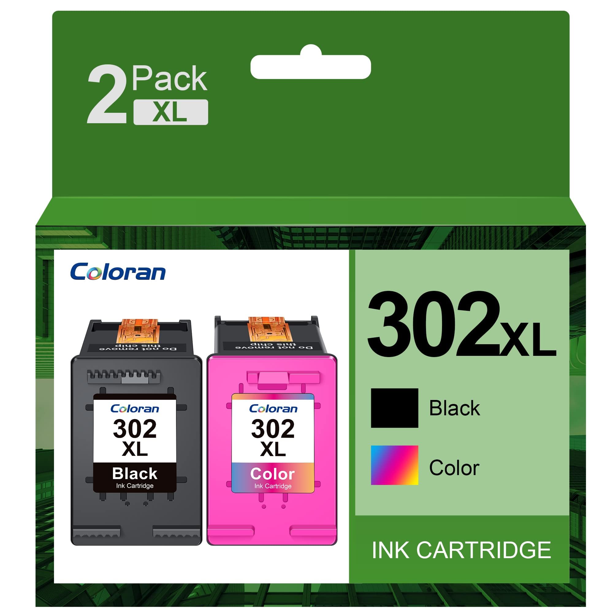 HP 302 Ink Cartridge Refill Kit For Envy 4520/4522/4524/4527 & Officejet 3830/3831 Printers