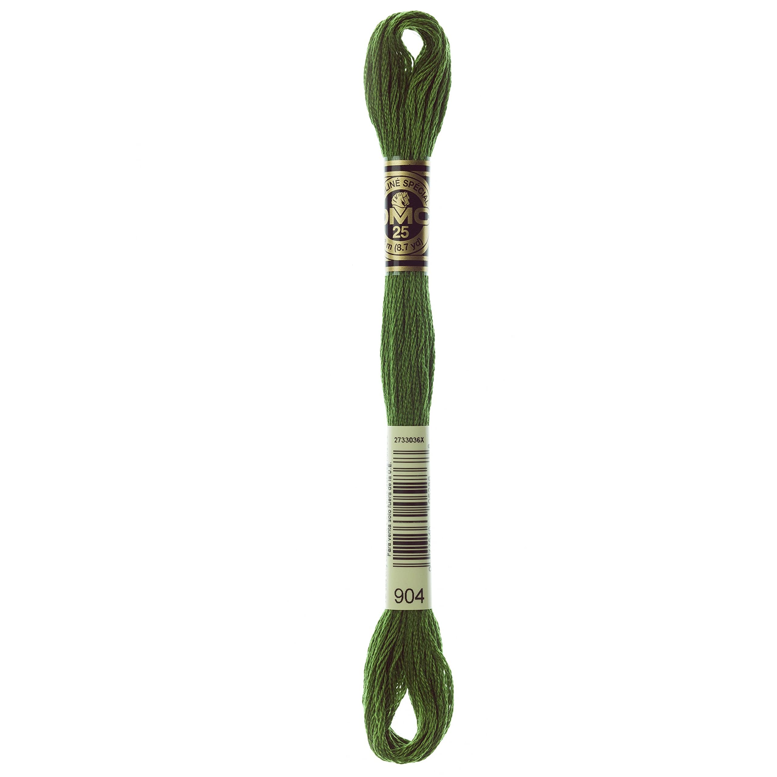 Dmc 904 Very Dark Parrot Green 904 Stranded Cotton