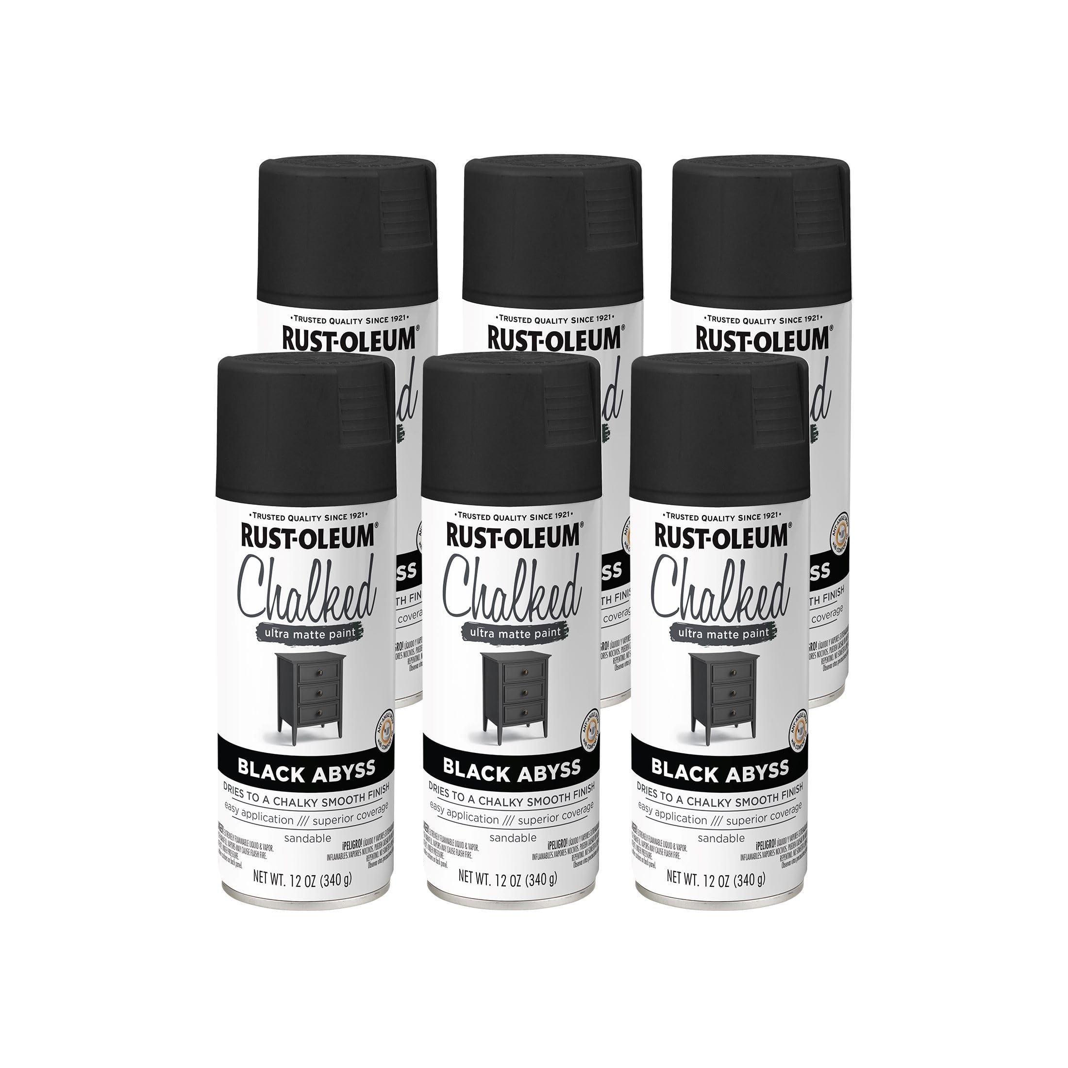 Rust-Oleum Chalked Ultra Matte Black Abyss Spray Paint