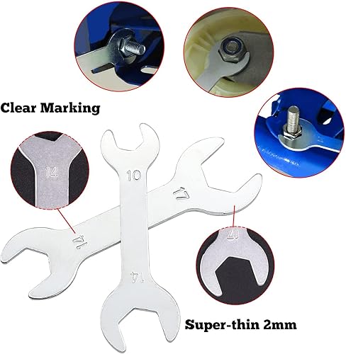 Miniatura 9 de YnGia Llave de extremo abierto superfina de 0.079 in multifunción herramienta de reparación de combinación 0.315 in 0.394 in 0.472 in 0.512 in 0.551