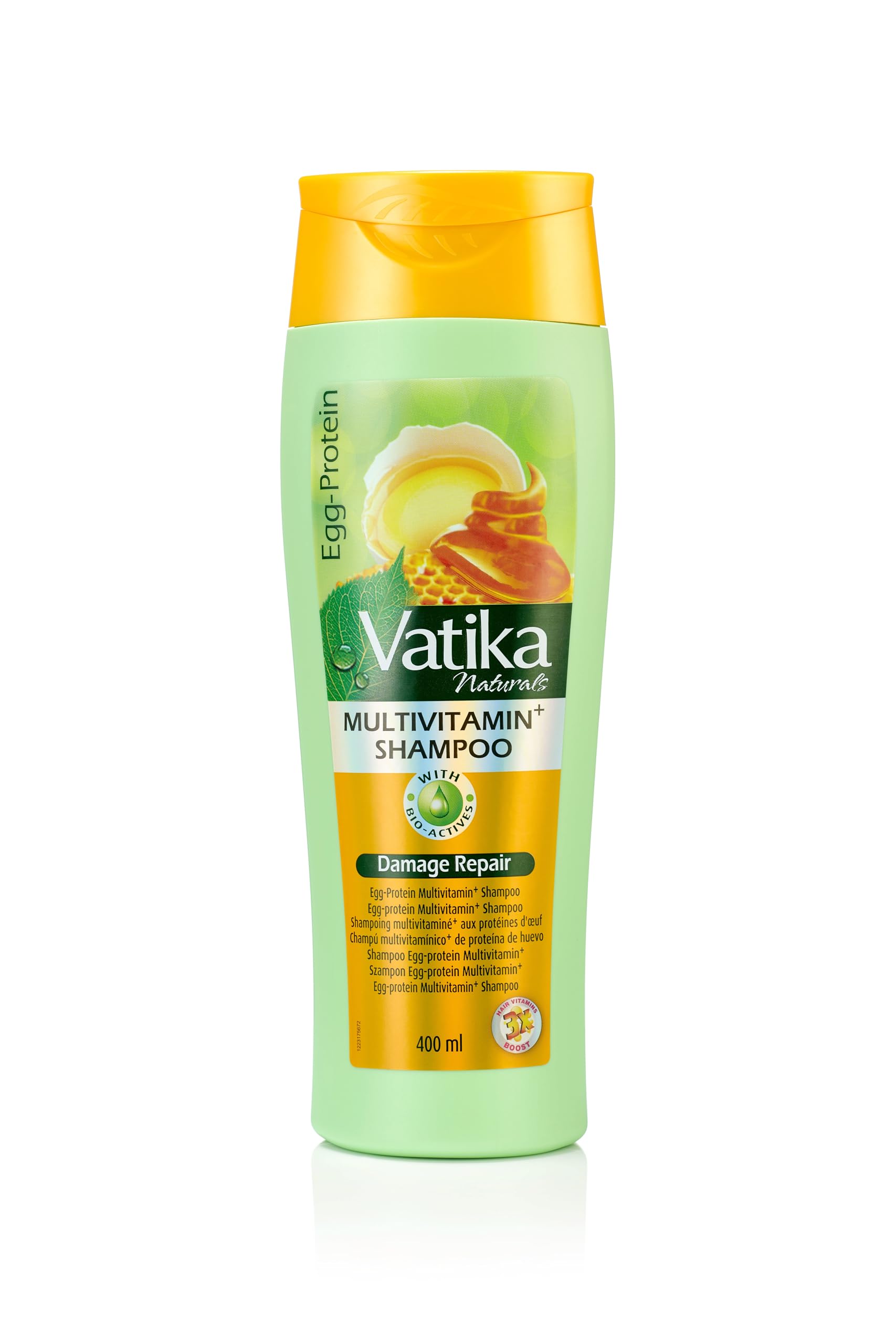 Dabur Vatika Protein Rejuvenating Shampoo, Egg, 13.52 Fluid Ounce (Pack of 2)