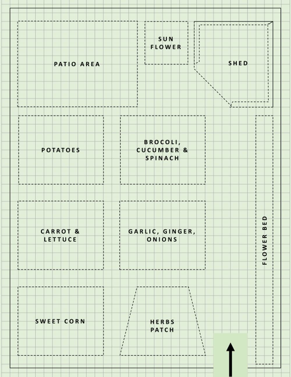 Garden Design Graph Paper: To Plan and Create Your Garden Layout and Structure - 110 Pages, Thick 90gsm Interior
