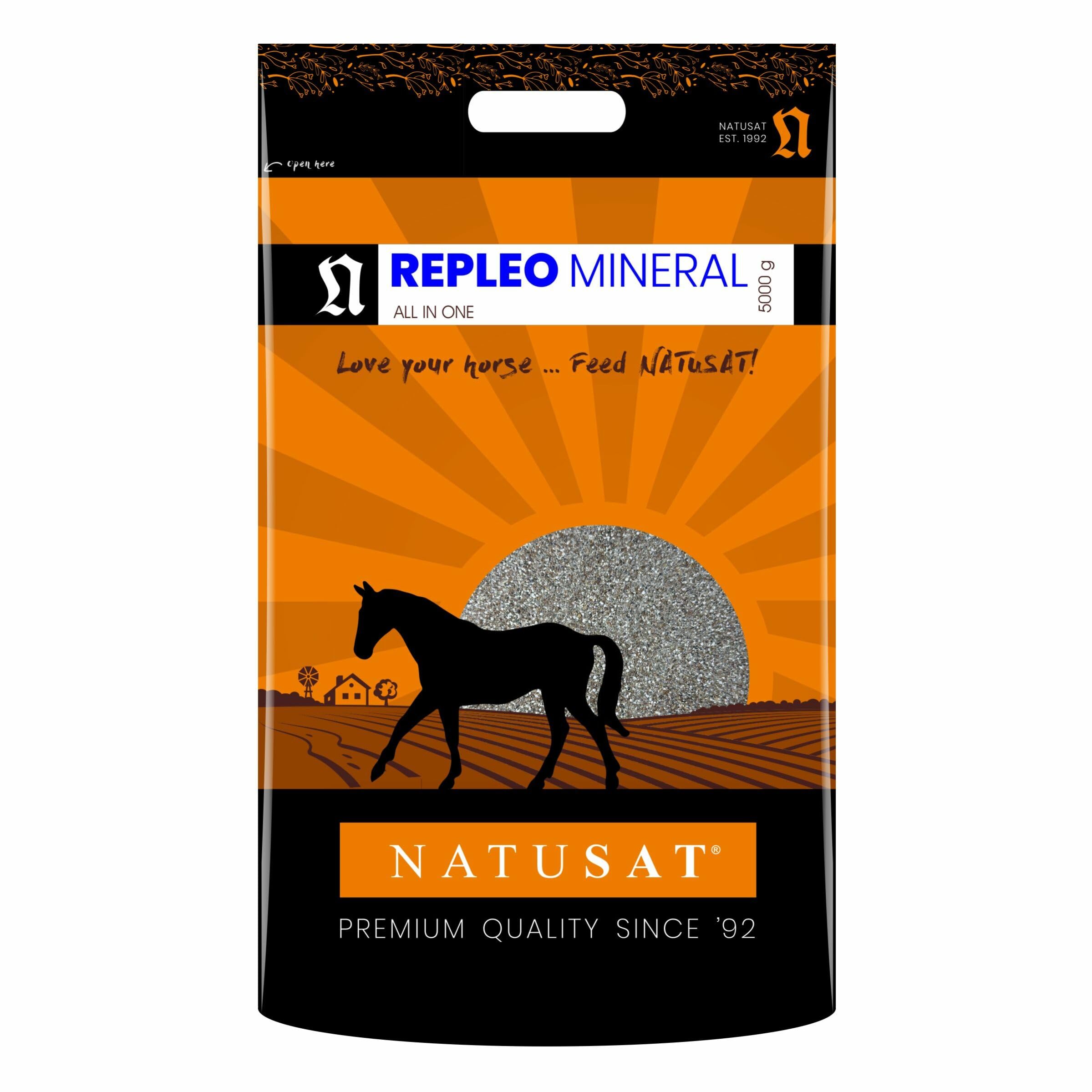 Natusat Repleo Mineral 5 Kg für Pferde - Mineralfutter für Pferde, Stoffwechsel, Pferdefutter