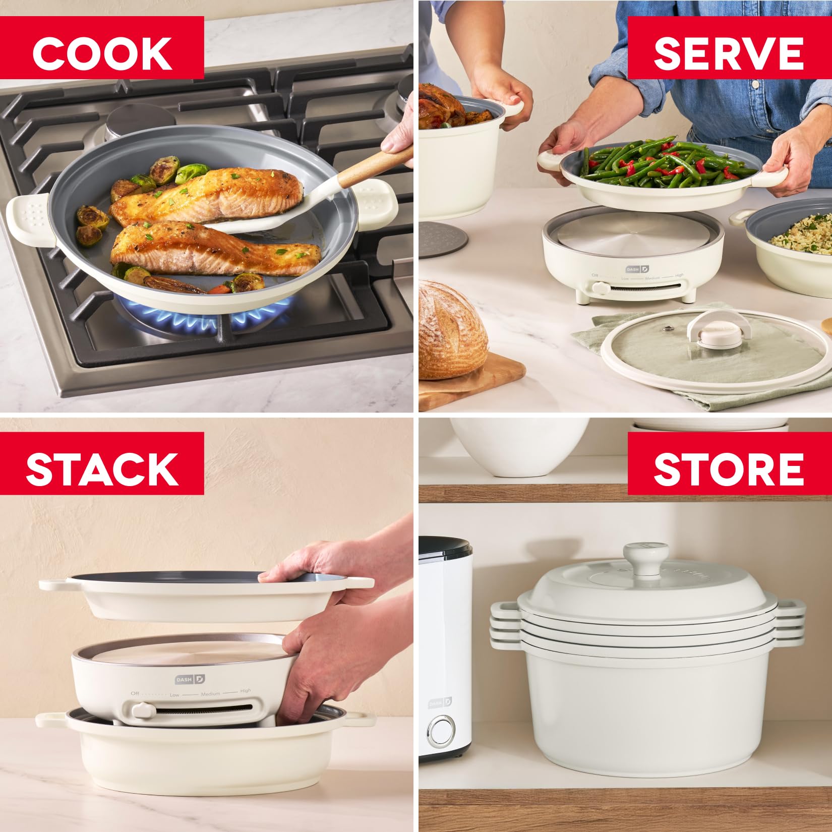 Dash Stacks Cookware Set with Electric Burner -9 Dash Stacks Cookware Set with Electric Burner -9