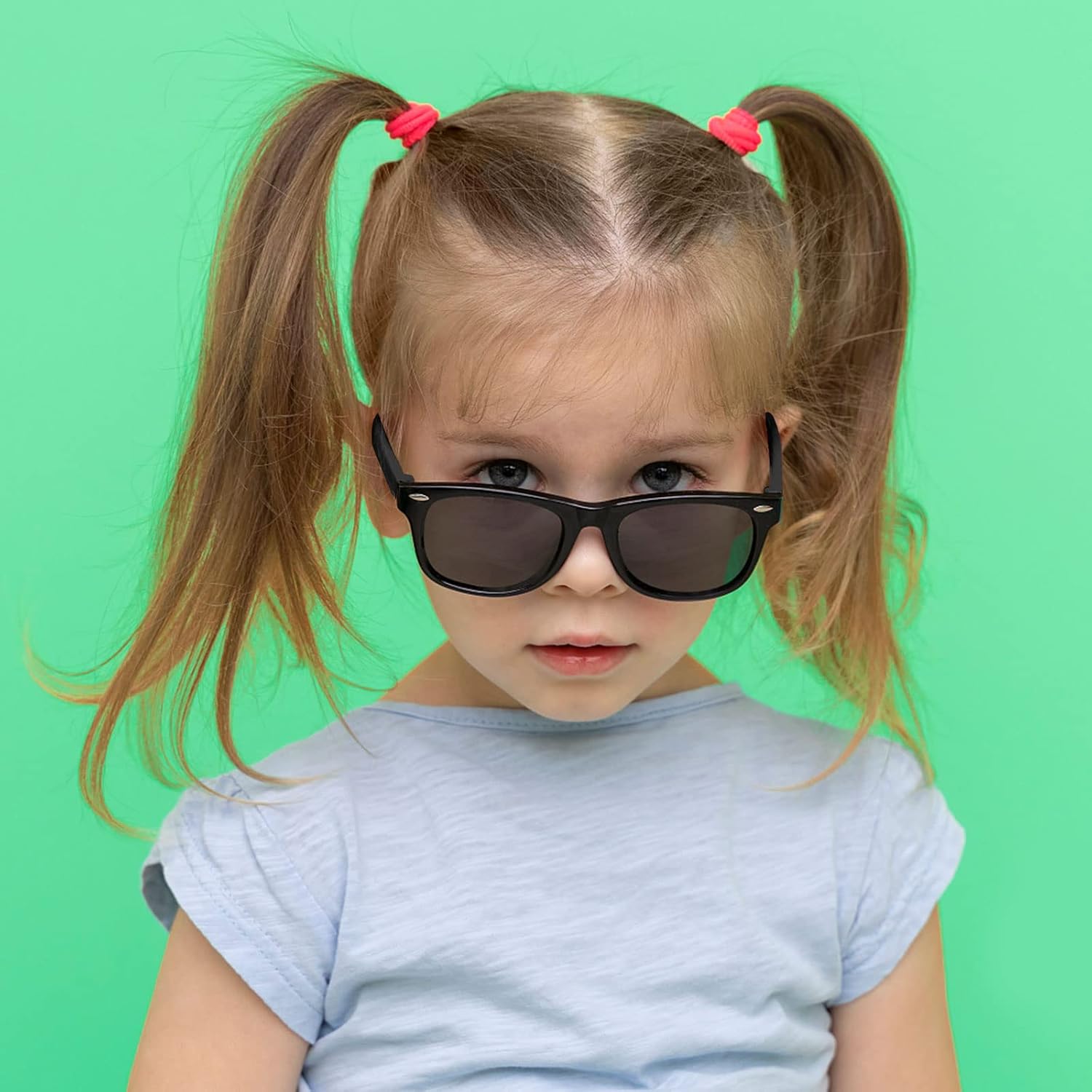 Pibupibu Kids Neon Colors Party Favor Supplies Unisex Sunglasses Pack of 8 - Image 3