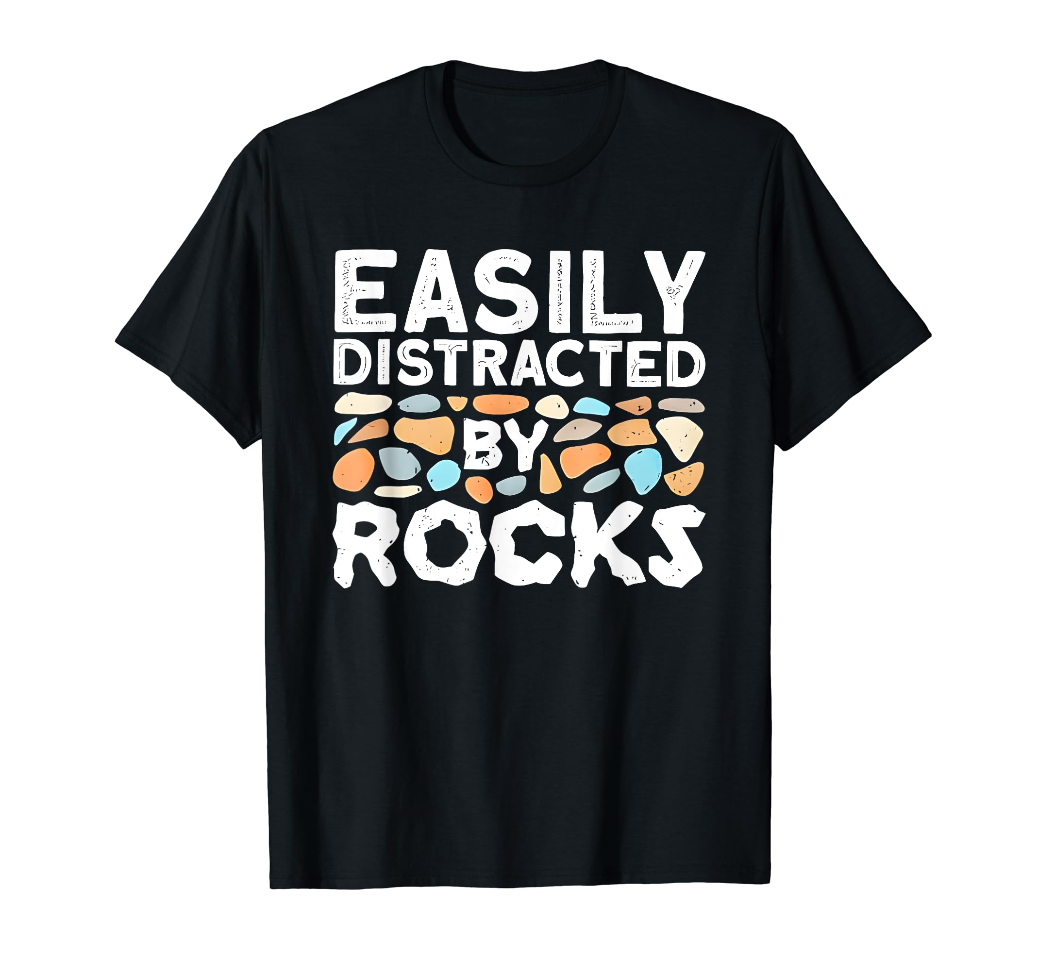 Easily Distracted By Rock Vintage TeesEasily Distracted By Rock Vintage T-ShirtOEKO-TEX STANDARD 100