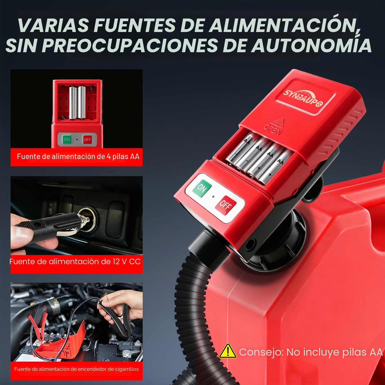 Bomba de combustible con sensor de parada automática, 3.2 GPM (12 L/min)