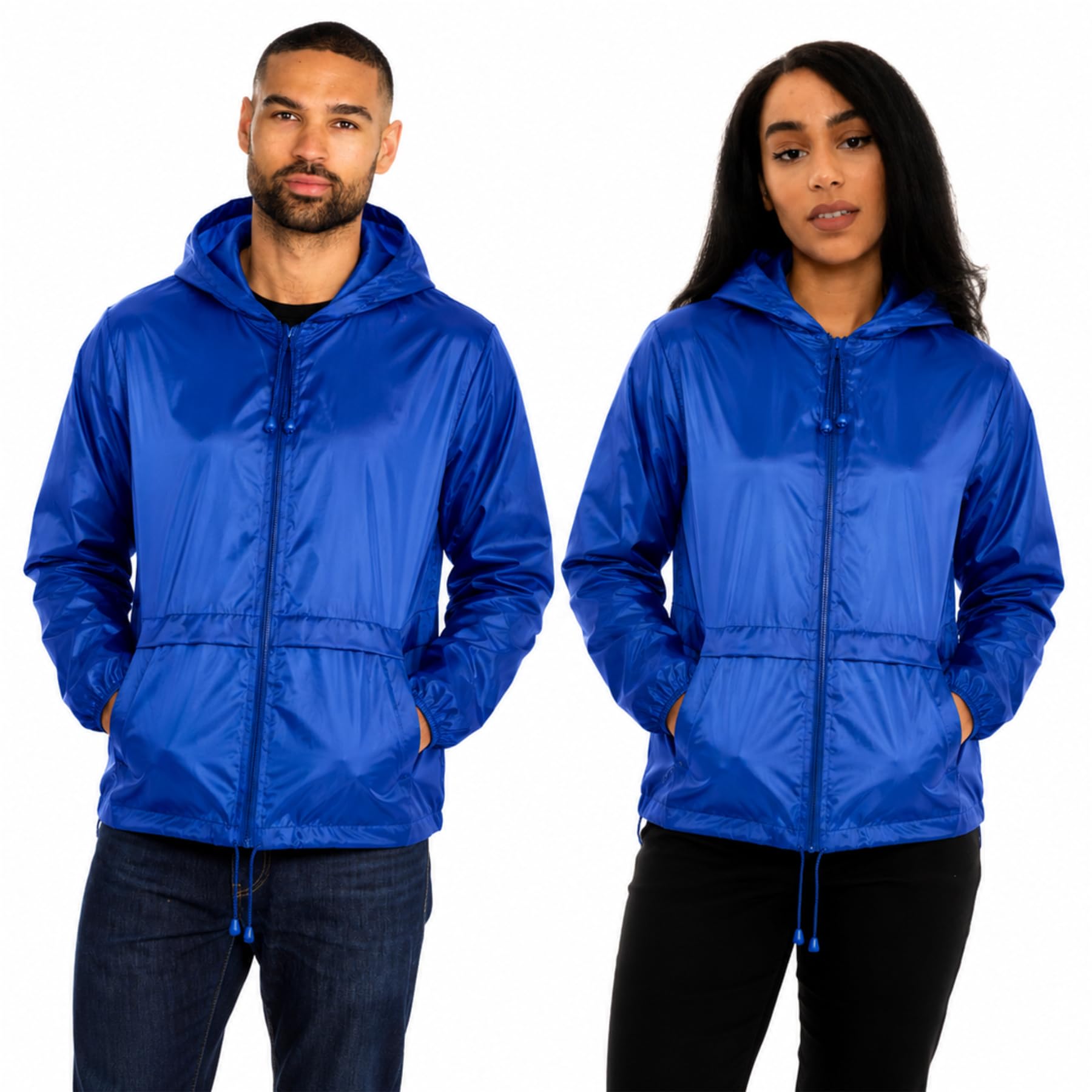 Style It Up Veste imperméable à capuche unisexe pour adulte